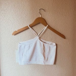 White Halter Tank